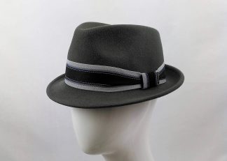 Herren Stetson Filzhut Trilby grau