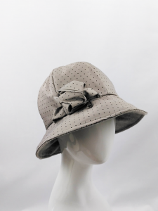 FRASCONI REGENHUT mit Pünktchen Design beige